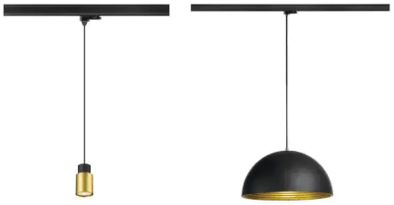 Suspensions sur rail triphasé